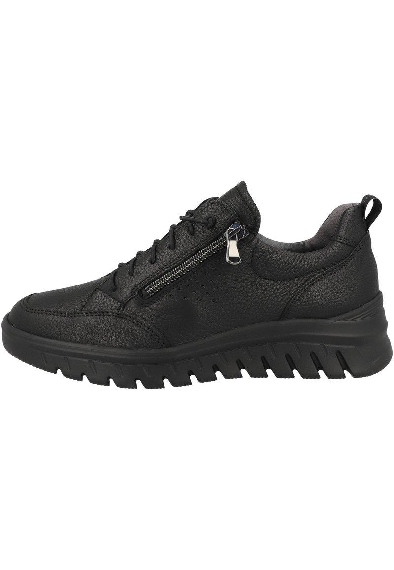 Waldläufer Damen Sneaker H-Mara – Weiches Veloursleder, Bequem, Mit Seitlichem Reißverschluss