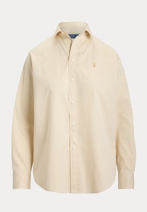 RELAXED FIT STRIPED COTTON SHIRT - Blúzka so zapínaním na gombíky - 2000d polo tan-white