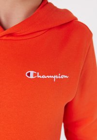 Champion ICONS HOODIE CONTRAST SMALL LOGO UNISEX - Felpa con cappuccio - orange