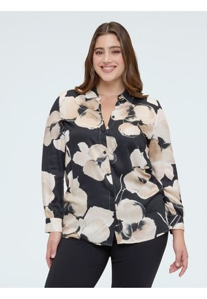 STAMPA FLOREALE - Skjortebluser - nero
