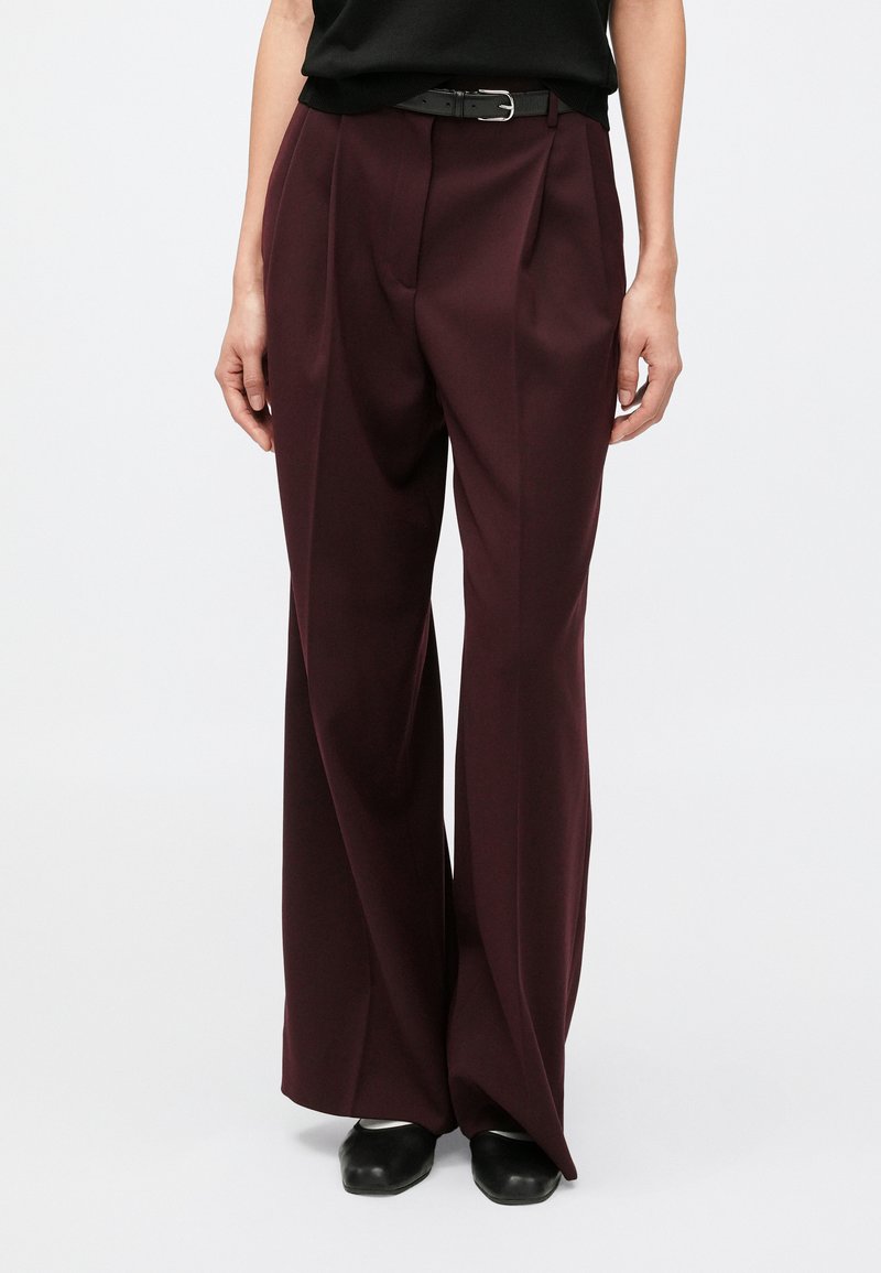 Filippa K DARCEY TROUSERS - Παντελόνι - dark burgundy