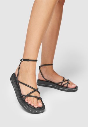 Pepe Jeans Sandalen met plateauzool - black