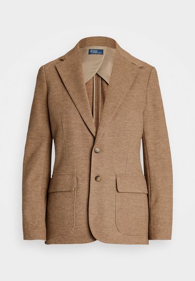 Polo Ralph Lauren HERRINGBONE WOOL-COTTON BLAZER - Blazer - tan
