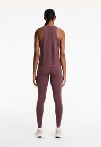 OYSHO TECHNICAL SLEEVELESS  - Top - mottled dark purple