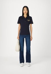 LIU JO AUTHENTIC PANT  - Traperice krojene za nošenje s čizmama - blue denim