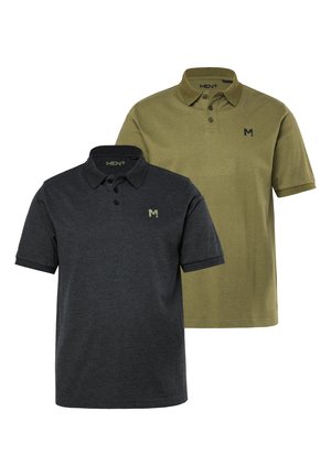 2 PACK - Poloshirt - olive green
