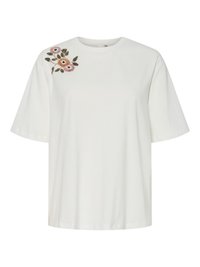 YASSANNIA BOXY TEE  - Potiskana majica - star white