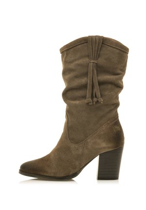 Laarzen met hoge hak - dark brown