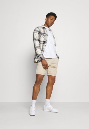 Jack & Jones - Pantaloncini In Jersey Beige - 9
