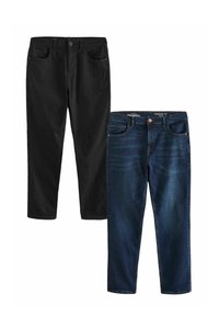 CLASSIC STRETCH 2 PACK - Blugi drepți - blue mid black solid