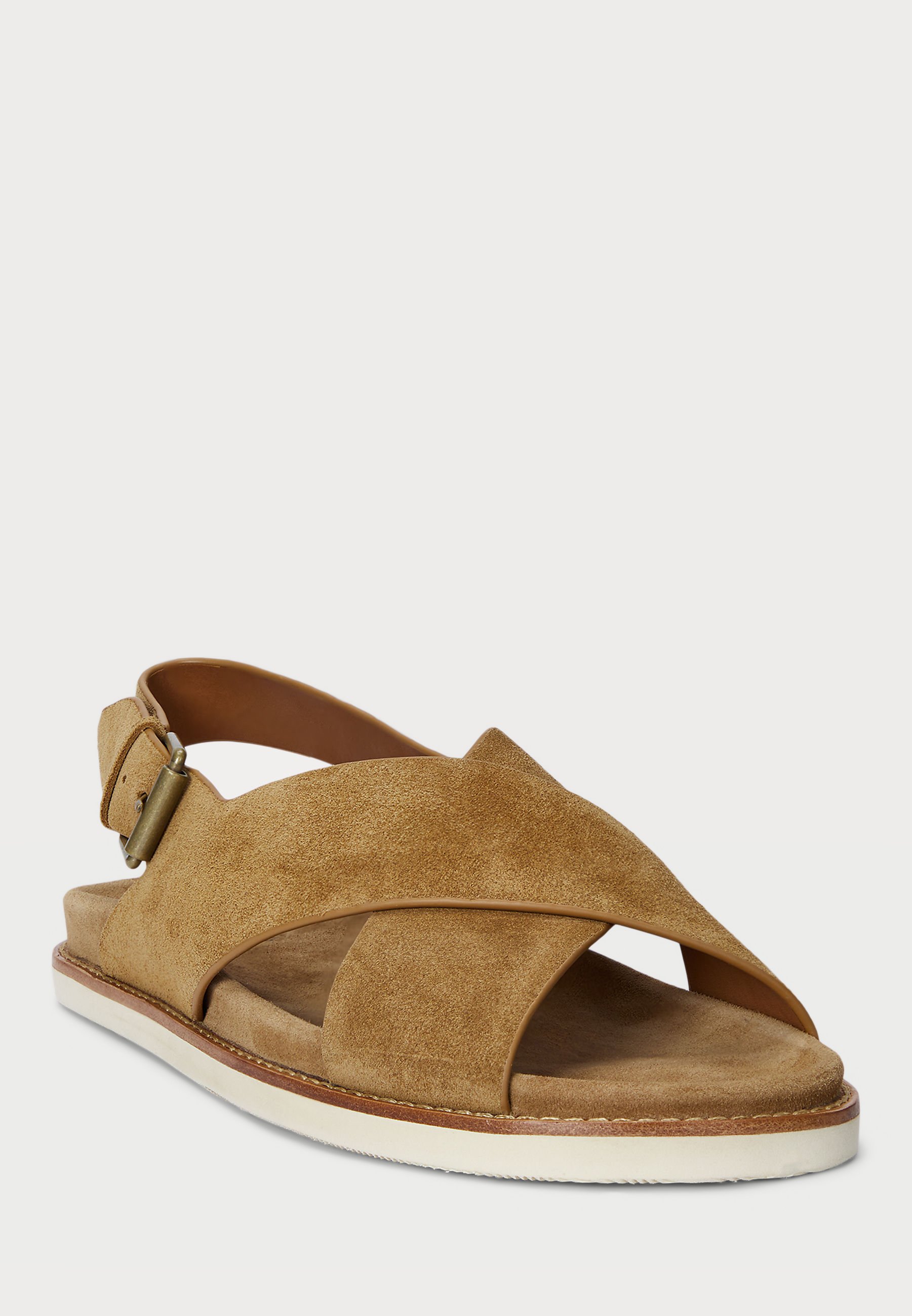 Polo Ralph Lauren ZANE SUEDE SANDAL - Sandals - desert tan/sand