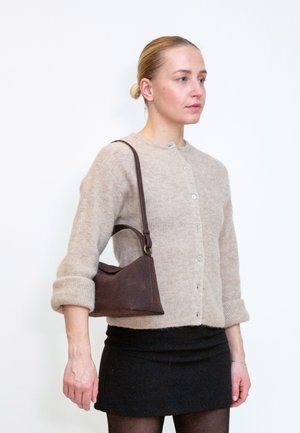 HVISK, NOTE BRUSH STRUCTURE - Τσάντα χειρός - umber brown