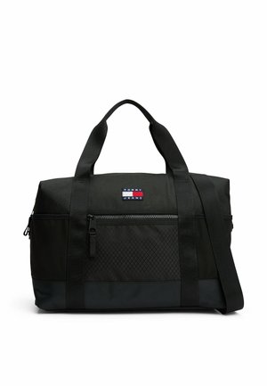 DIAMOND TEXTURE LOGO DUFFEL - Weekend bag - black