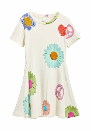 PRINTED SHORT - Trikoomekko - beige