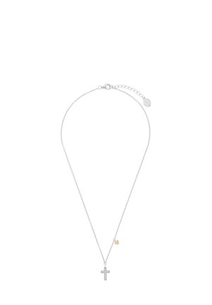 KREUZ HERZ - Collier - silberfarben