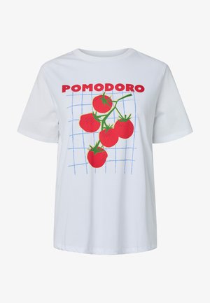 Pieces, PCPOMA - T-shirt print - bright white