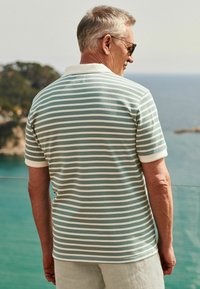 Next HORIZONTAL STRIPE REGULAR FIT - Poloshirts - mint green