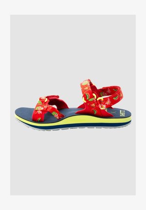 DELUXE - Walking sandals - tulip red all over