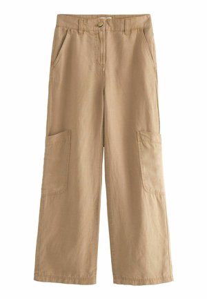 WIDE LEG - Broek - camel brown