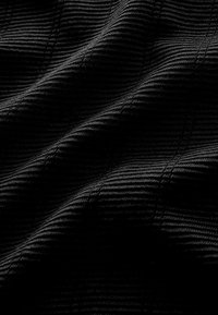 Next REGULAR FIT - ZIP NECK TEXTURED LONG SLEEVE - Bluză polo - black