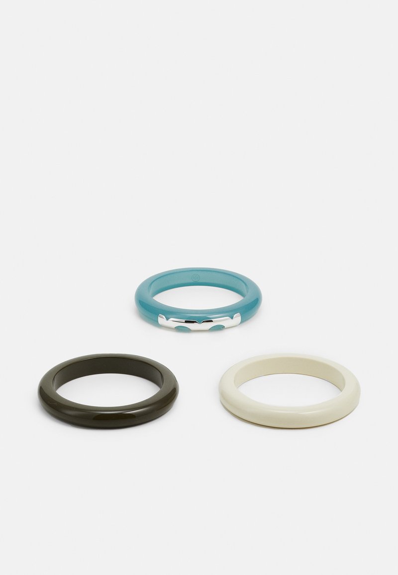 Tory Burch - BANGLE 3 PACK - Pulsera - soft blue/ivory/green, Ampliar