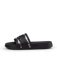 MORRO BAY LOGO - Badsandal - black silver