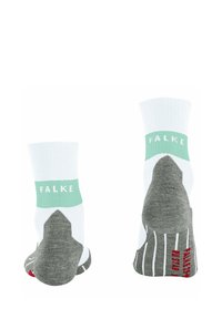 FALKE RU COMPRESSION STABILIZING RUNNING LIGHT CUSHIONING - Sportsocken - white