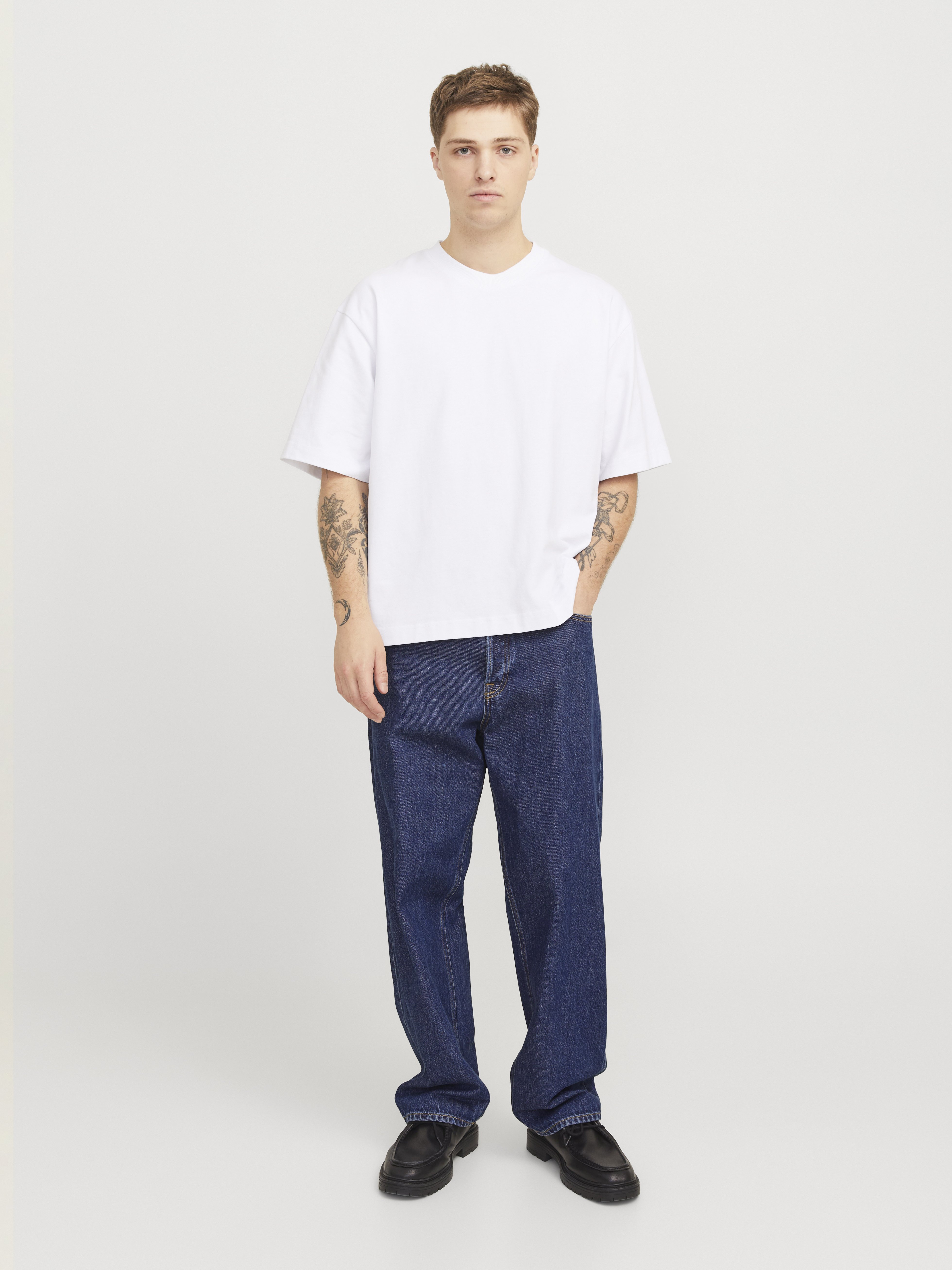 Jack & Jones JJIALEX JJORIGINAL - Baggy Jeans - blue denim - Zalando
