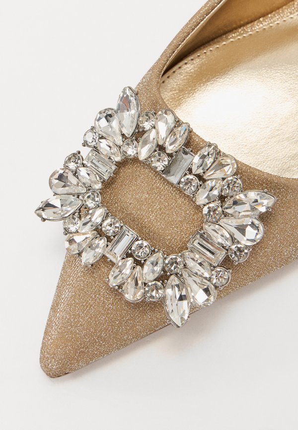 CALISTA - Slingback ballet pumps - gold glitter2