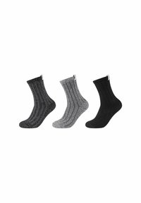 s.Oliver 3 PACK - Strømper - black
