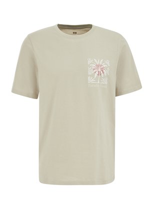 WE Fashion, T-shirt imprimé - greyish green