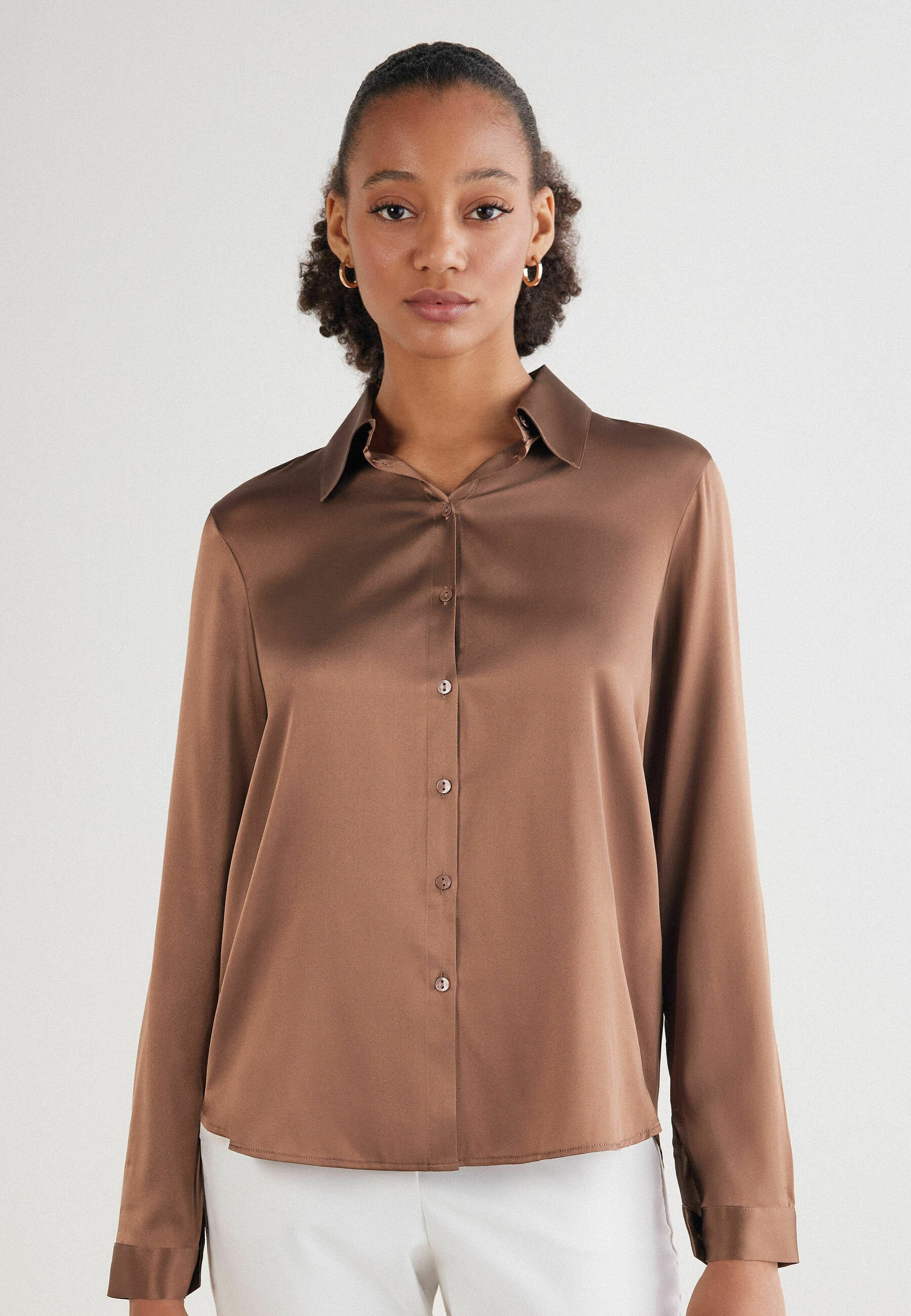 Camicia Attillata Con Maniche A Campana - Bluse E Camicie - Donna - Foto 3
