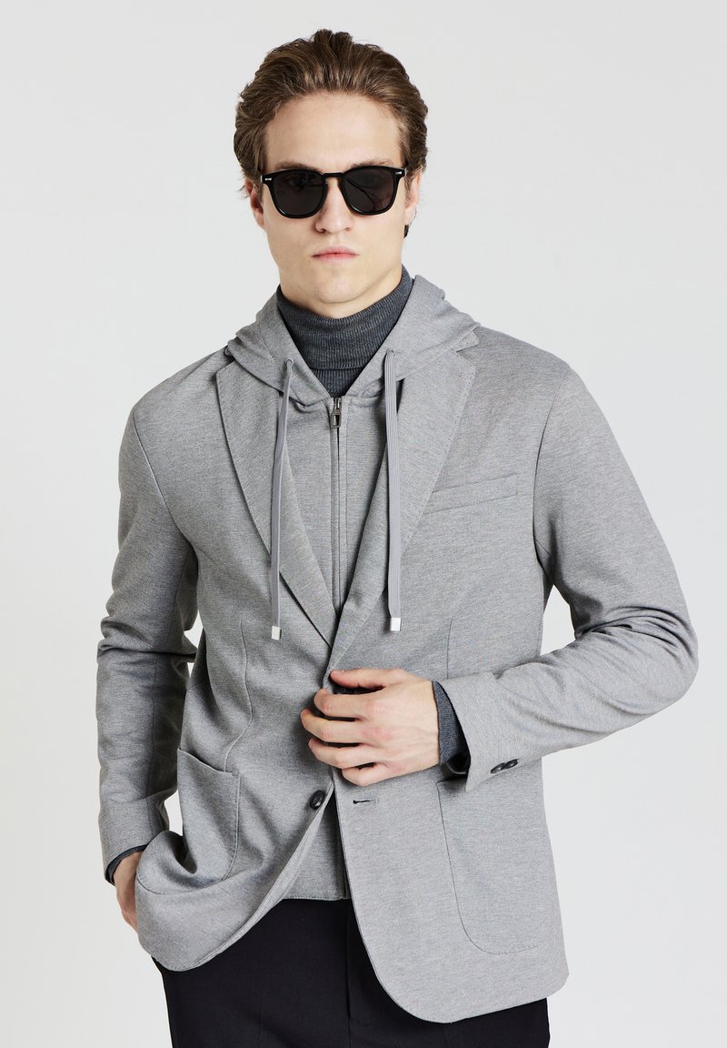 Calliope CON CAPPUCCIO Giacca grigio medio melange/grigio - Main Image