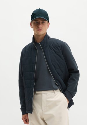 Marc O'Polo, MARC O'POLO HYBRID-SCUBA-SWEATJACKE REGULAR MIT STEPPKAMMERN VORNE   - Light jacket - peppercorn grey