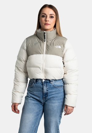 CROPPED - Winterjas - white dune   clay grey
