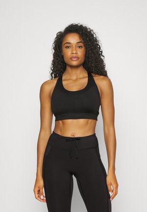 WILD TRAILS - Medium support sports bra - black