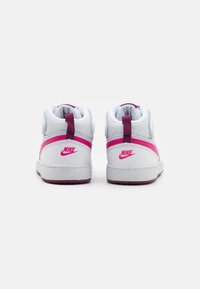 Nike Sportswear COURT BOROUGH 2 UNISEX - Sapatilhas de cano alto - pure platinum/white/sangria pink/prime