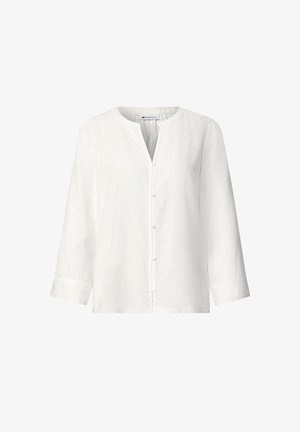 Street One, 3/4-ARM BLUSE MIT SPLIT NECK - Blouse - off white