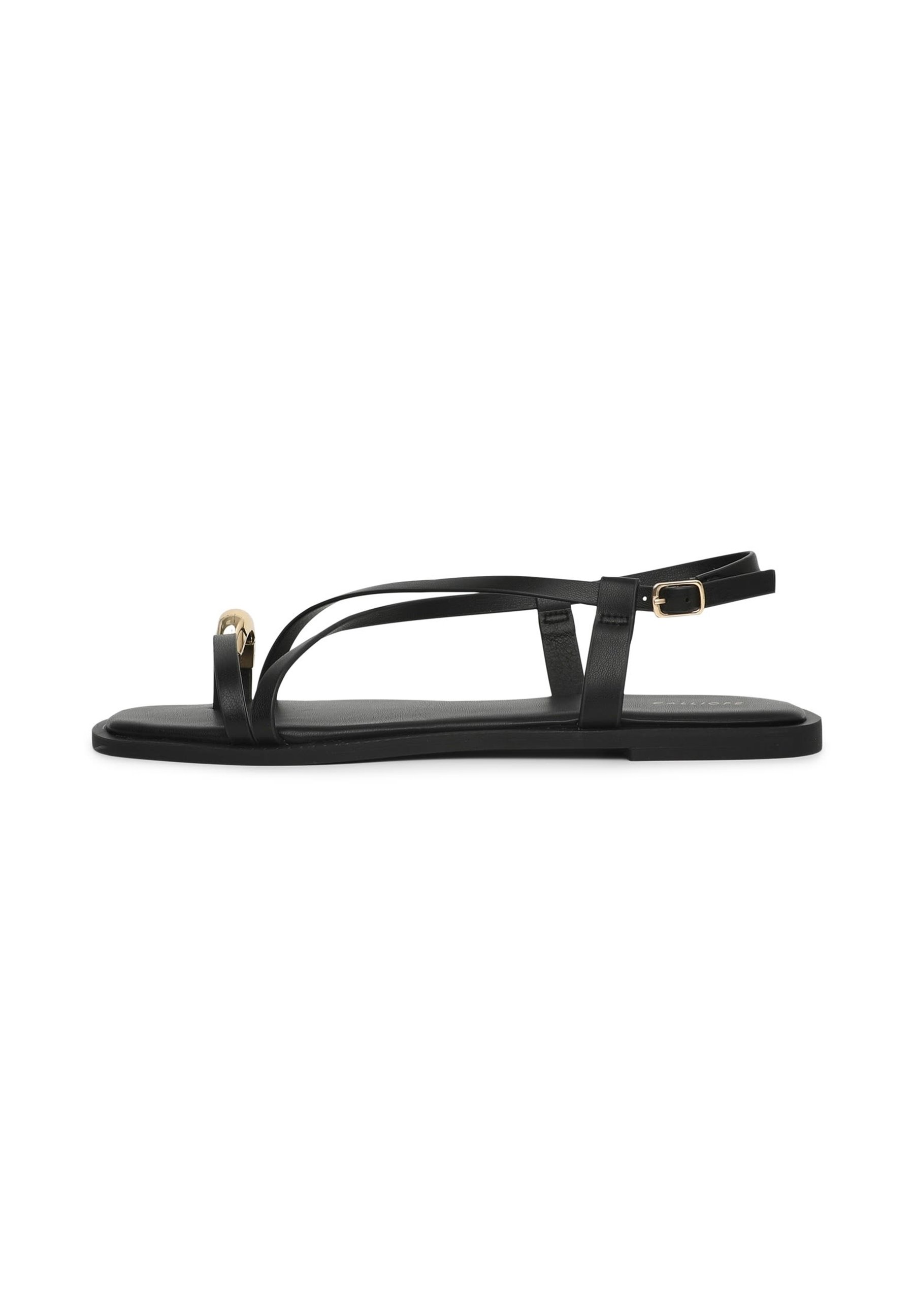 SCARPE TINTA UNITA - Infradito - ultrablack