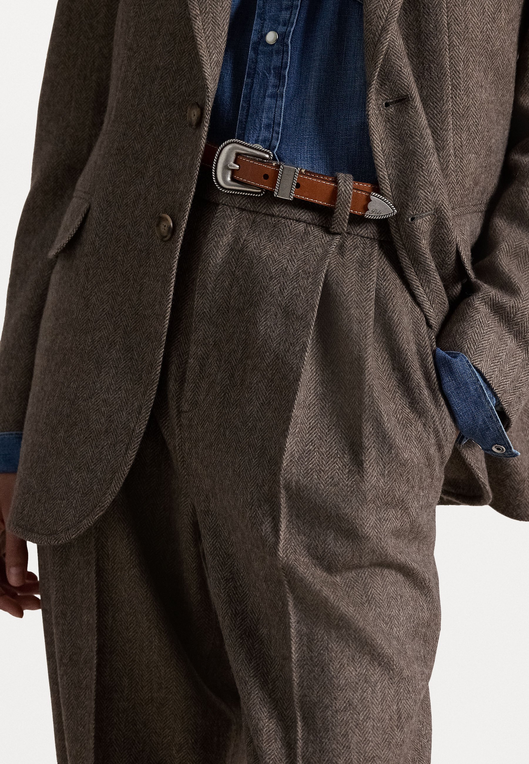 Polo Ralph Lauren - Spodnie materiałowe/brązowy - Zalando.pl