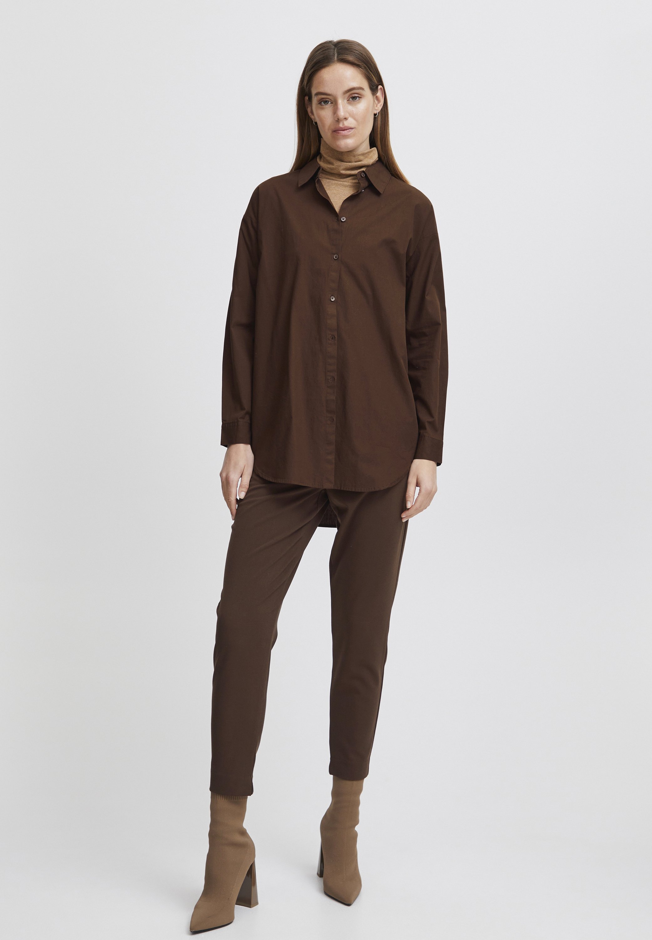 売れ筋商品|||ビーヤング シャツ レディース トップス BYDINIA - Button-down blouse - olive night b.young BYDINIA - Hemdbluse - olive night/oliv - Zalando.at
