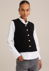 WE Fashion Kardigan - black