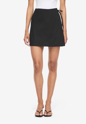Noisy May WICKELROCK NMNICKI MINI - A-lijn rok - black