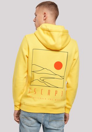 ESCAPE DISCOVER THE WORLD LANDSCAPE - Hoodie - taxi yellow