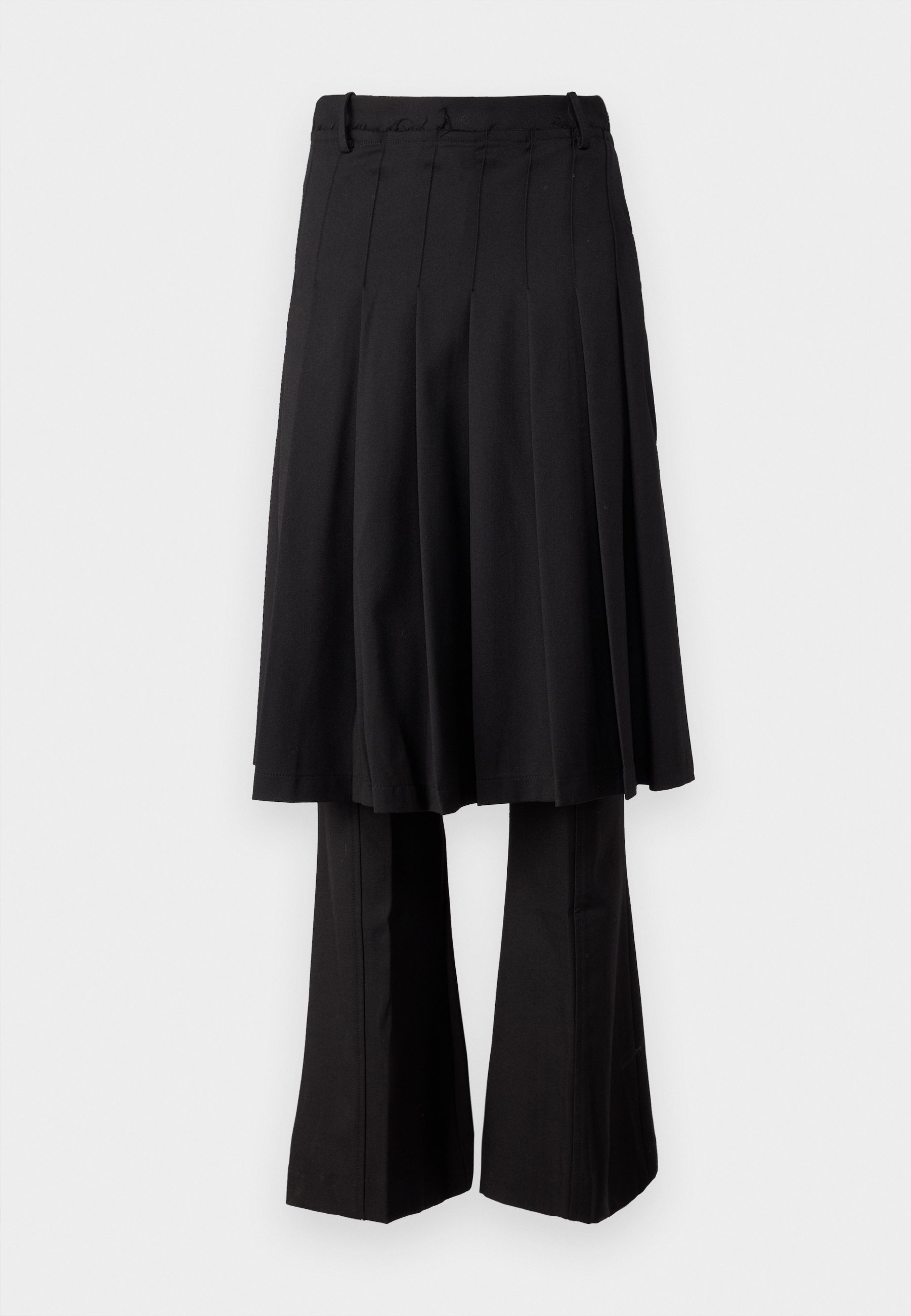 ROKH MIDI PLEATED SKIRT TROUSERS - Trousers - black - Zalando
