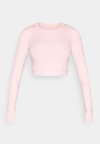 CROPPED LONG SLEEVE TOP - Bluză cu mânecă lungă - pink