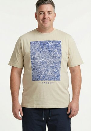 MEN+ T-SHIRT, CHEST PRINT, SHORT SLEEVE ROUND NECK - T-shirt con stampa - dark cement