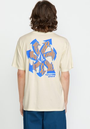 TEE VORTEX - Print T-shirt - off white