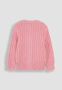 JoJo Maman Bébé FLOWER EMBROIDERED CABLE - REGULAR FIT - Kofta - pink