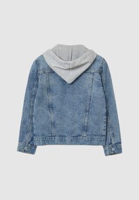 Giacca Di Jeans Con Cappuccio Per Bambini/Ragazzi - Denim Casual, Cotone E Poliestere
